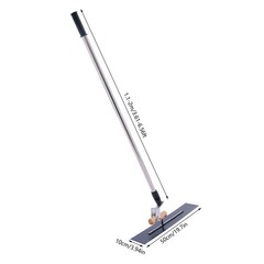 Long Handle Concrete Trowel Cement Surface Smoothing Tool w/ Finishing Shoes NEW