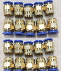 20x Quick 3/8″ OD Tube X 1/4″ NPT Pneumatic Fitting Push To Connect Air Fitting