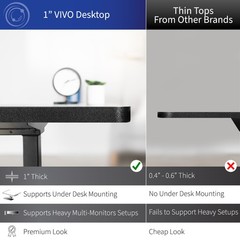VIVO Dark Gray / White Electric 71″ x 71″ Curved Corner Stand Up Desk