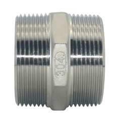 2-1/2″ in Male to Male Pipe Fitting Hex Nipple NPT Stainless Steel 304 connector