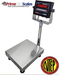 Prime NTEP (Legal for trade) 12″ x 12″ Bench Scale with 100 lb x 0.02 lb