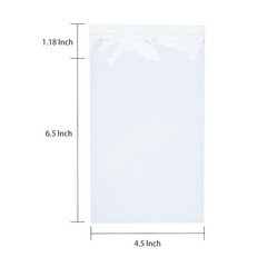 Delatanus 4-1/2 x 6-1/2 Inch Clear Cellophane Cello Bags-Fits A4 Envelope 4X6 Pr