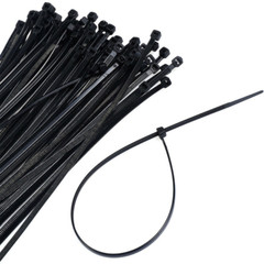 100Pcs 18″ Cable Ties Heavy Duty 50 LBS Ultra Nylon Wrap Wire Zip UV Resistant