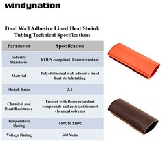 Butt Splice Connector Tinned Copper Marine Grade Uninsulated + Shrink Tubing