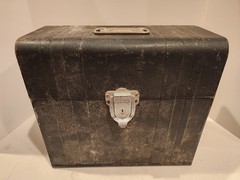 Vintage Porta Metal File Chest Union Steel Chest Corp Black/Green No 1012 No Key