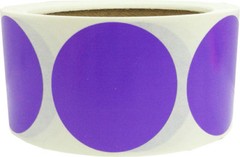 Circle Dot Stickers | 2″ Inches Round – 500 Pack | Pick One Color