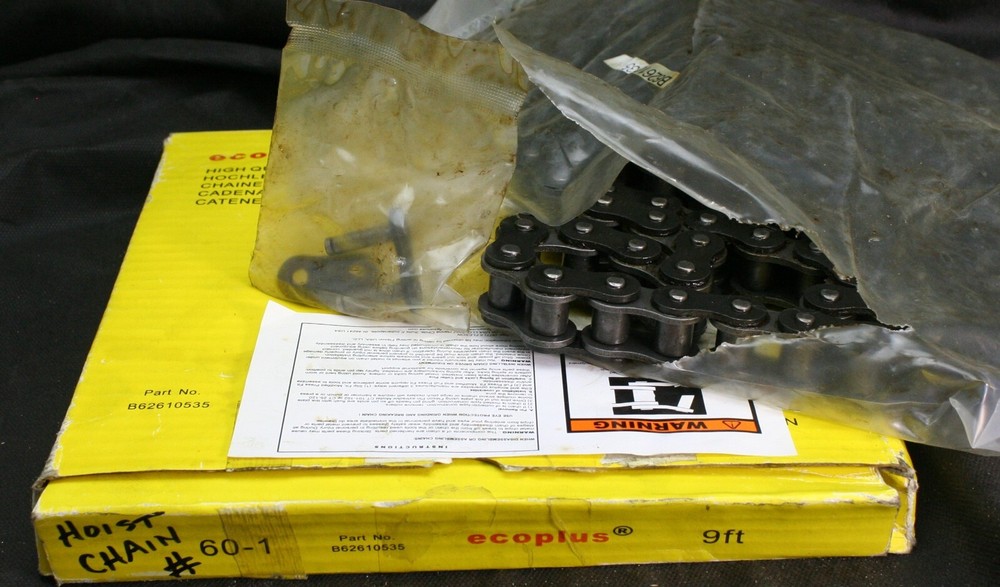 One Flexon Ecoplus 60-1 Roller Chain 9 FT w Connecting Link B62610535 NEW