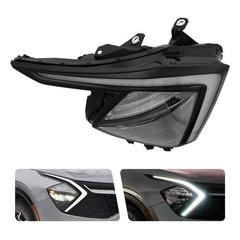 2022-2024 Kia Sportage LED Headlight Right Passenger Black Housing 92102-DW000
