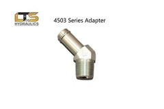 3/4″ Beaded Hose Barb x 3/4″ Male Pipe NPT 45° Steel Adapter 4503-12-12