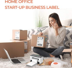 4X6 Inch Direct Thermal Labels, 1000 Labels/2 Stacks(500 Pcs per Stack), Fanfold