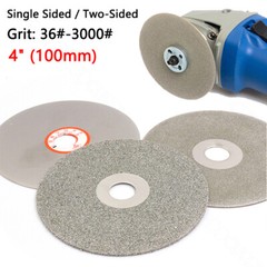 4″ 100mm Diamond Coated Flat Lap Wheel Grinding Polishing Disc Disk 36-3000 Grit