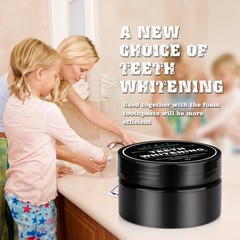 2-Pack Teeth Whitening Charcoal Powder + Bamboo 0.53 Ounce (Pack of 2), Black