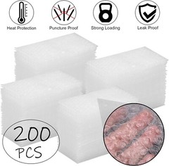 200 Pack 4×8 Clear Bubble Pouches Cushioning Bags for Mailing Shipping Packaging