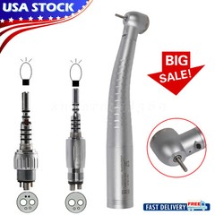 Dental Fiber Optic LED High Speed Handpiece /Coupler 4 HOLE /6 HOLE fit KaV st