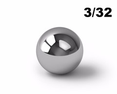 100 3/32″ Inch G25 Precision Chromium Chrome Steel Bearing Balls AISI 52100