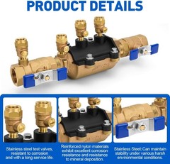 34-350 3/4″ 350 Double Check Backflow Preventer,Double Check Valve Assembly