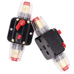 2 Piece 80a Audio Inline Circuit Breaker 12v With Manual Reset80 Amp Inline Fuse