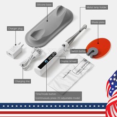 Dental Wireless Curing Light Lamp CV-215GUN 1 Second Curing 1400mw/cm2 UPS