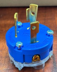 10pk – Eaton AHCL630P 30A 250V Blue Twist Lock Plug L6-30P Ultra Grip Industrial