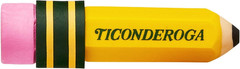 Erasers, Pencil Shaped, Latex-Free, Yellow, 3-Pack (38953)