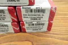 Starrett 256MRL-50 Disc Micrometer 25-50mm .01mm Starrett 256 New 1 Per Order