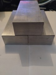 Aluminum Alloy 6061 T6 Industrial Square Bars, ingots, Lot of 3