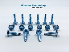 1500 #8 X 3/4 Indented Hex Washer Head Self Drilling Tek Screws