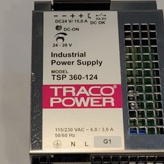 Traco Power TSP 360-124 Induatrial Power Supply 24VDC/15.0A