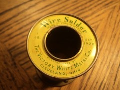 Vintage VWM Victory White Metal .125 Dia 40/60 Solder 11.3 Ounces USA