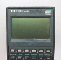 HP 48GX Graphing Calculator NO BATTERY/CARD COVER Tested & Works SEE PHOTOS