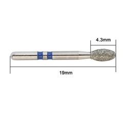 Dental Diamond Burs Zirconia Adjustment FG Egg Football Z379 Z368 for High Speed