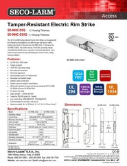 Seco-Larm SD-998C-D3AQ 1/2″ Tamper-Resistant Electric Rim Strike