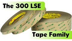 3M 300 LSE 93015LE double-sided tape roll 1/2″ (.5) x 60 yds