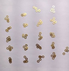 100pk M2 Brass Washers – Bicycle Spoke Head Washer / Shims – 0.3 or 0.5mm Thick
