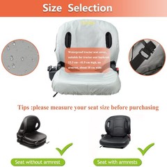 Durable 600D Oxford Cloth Forklift Seat Cover, Weatherproof, Fits 22″H x 20″W Ba