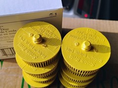 (10) 3M Automotive Scotch-Brite 2″ Roloc Ceramic Bristle Disc Brush Med Yellow