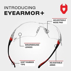 Nocry Clear Safety Glasses for Men and Women with Anti-Fog and Scratch Resistant