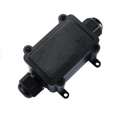 3x Outdoor IP68 Waterproof Junction Box 2-Way 6-11mm Wire Range Cable Connector