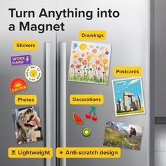 10 Extra-Strong Self-Adhesive Magnetic Sheets – Ideal for Teachers and Crafters