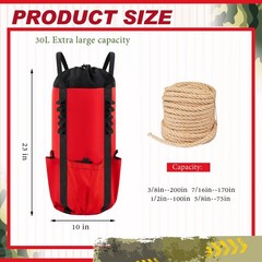 Arborist Rope Storage Bag 30l Tree Rock Climbing Rope Arborist Equipment Bucket