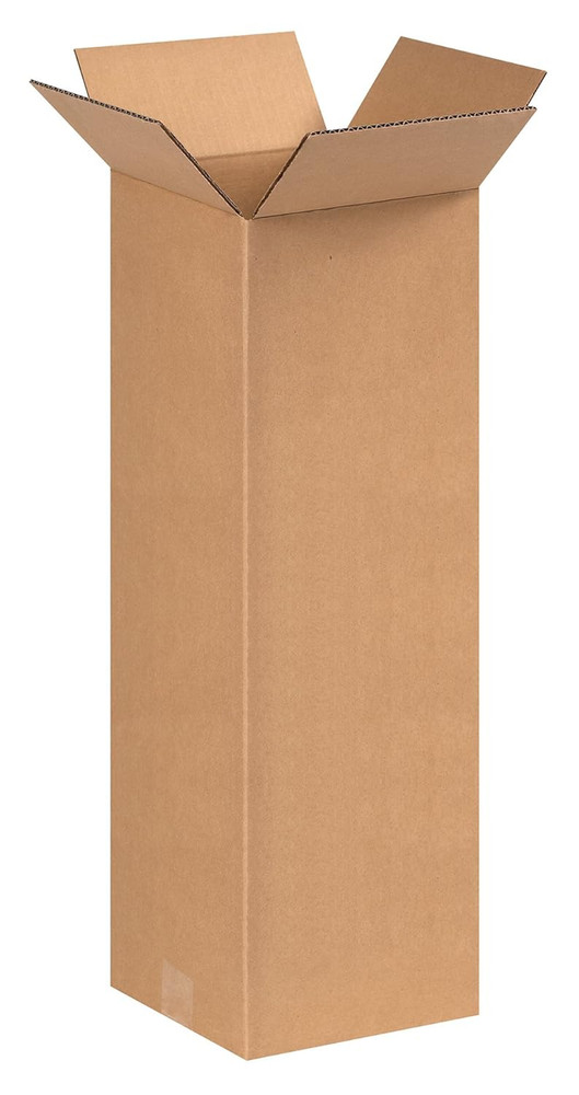 Shipping Boxes Tall 8″L X 8″W X 24″H 25-Pack – Corrugated Cardboard Box for Movi