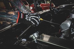 Grease Monkey Bone Series Foam Nitrile Mechanic Gloves with Grip, Work Gloves…