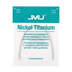 100PCS JMU Orthodontic NiTi Archwire Super Elastic Ovoid Rectangular Full Sizes