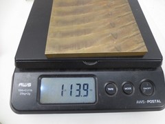 954 Aluminum Bronze Flat Plate Aprox. 3/8″ Thick x 4.1″ W x 4..7″ L