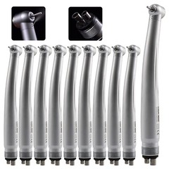 10 SANDENT NSK Style Dental High Speed Handpiece Push Button Standard Head 4Hole