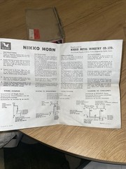 NIKKO HORN YPD-1400-12 / YRD140012 Motorcycle Dual Horn 12V Chrome