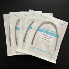20 Packs Dental Orthodontic Stainless Steel Arch Wires Round Ovoid Form Wire