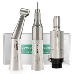 AZDENT pieza de mano dental baja velocidad recto+contra angulo+motor de aire 2H