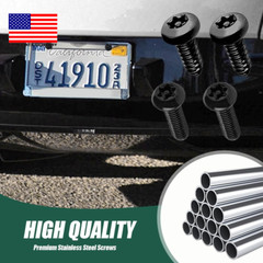 Anti Theft License Plate Screws Kits, Tamper Resistant Licence Plate Kit, 1/4″(M