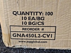 (QTY 100) ASP GLOBAL GNA450L2 DISPOSABLE ISOLATION GOWN FULL BACK AAMI LEVEL2